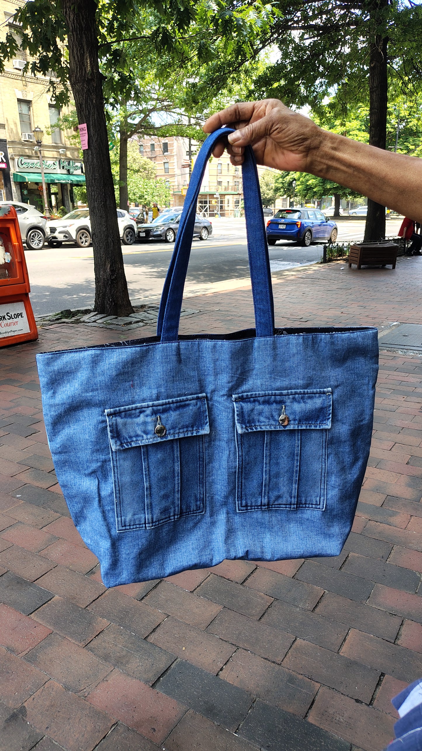 Handmade Constructed Denim Tote