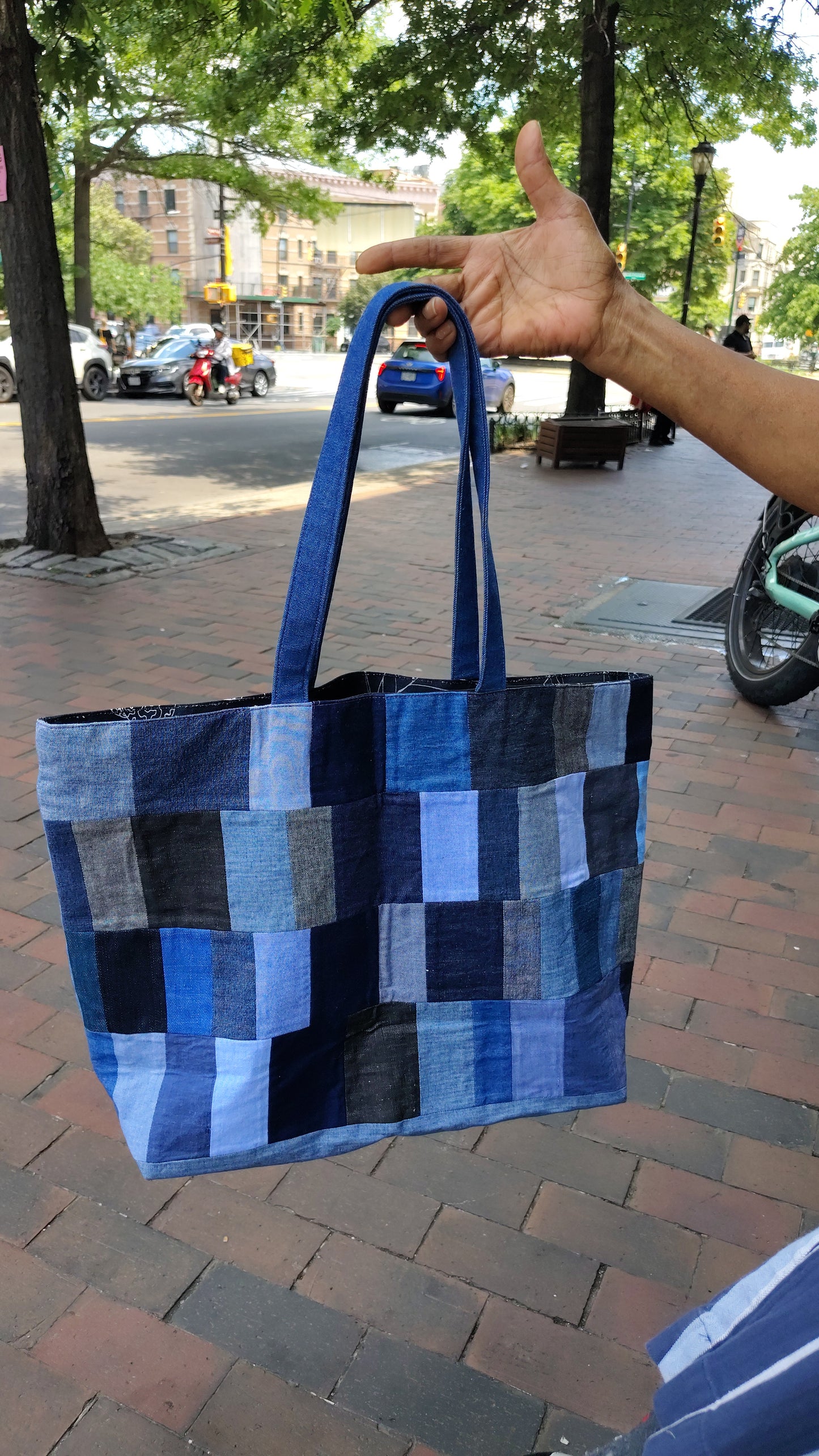 Handmade Constructed Denim Tote
