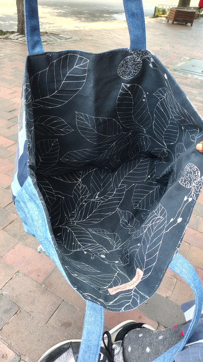 Handmade Constructed Denim Tote